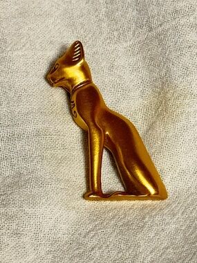 Egyptian Revival Sacred Cat Brooch by Museum Reproductions